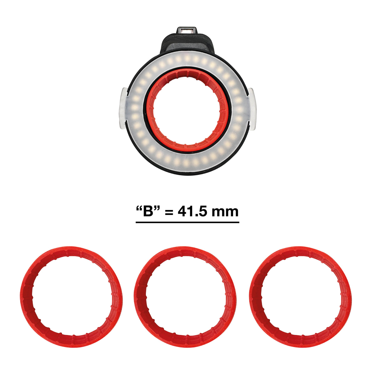 RUBBER ADAPTERS - B (3 PIECE KIT)