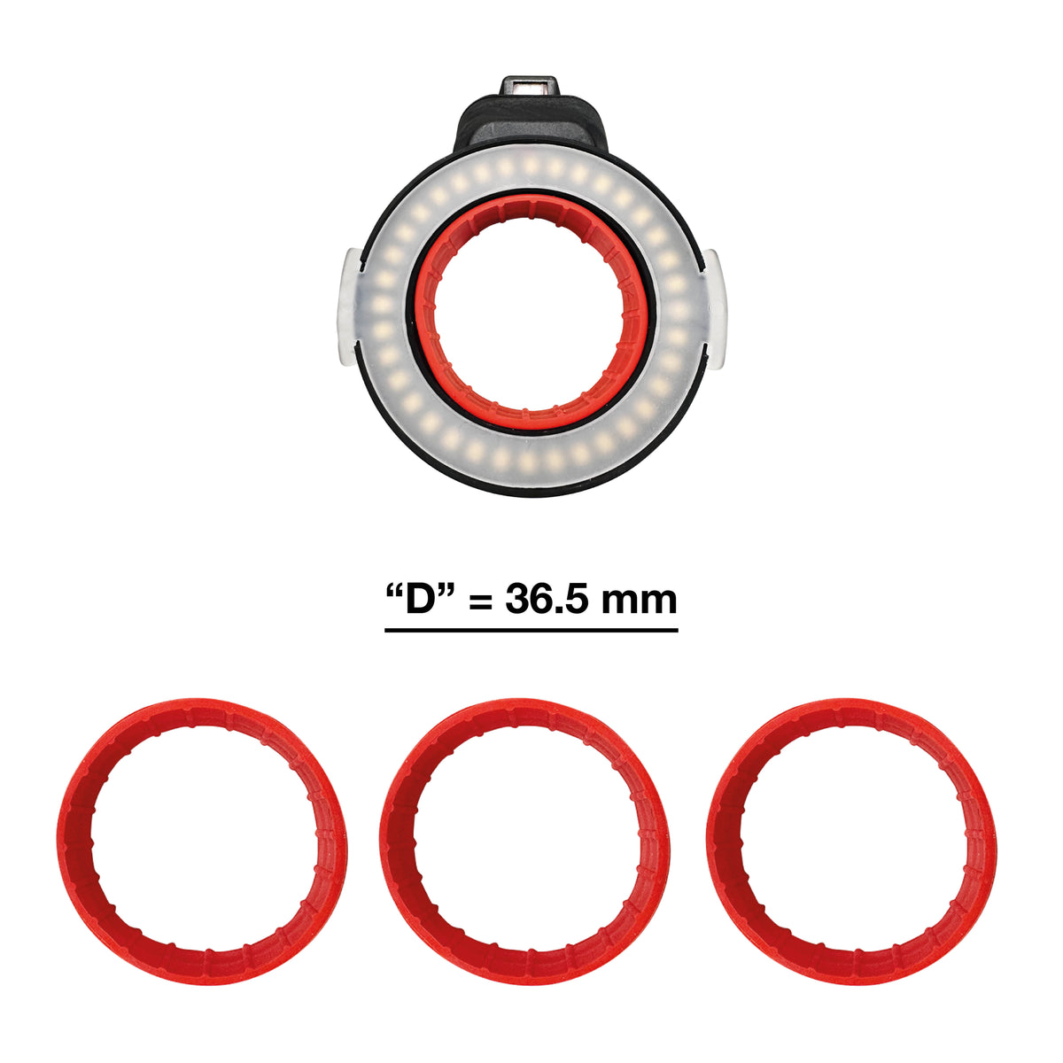 RUBBER ADAPTERS - D (3 PIECE KIT)