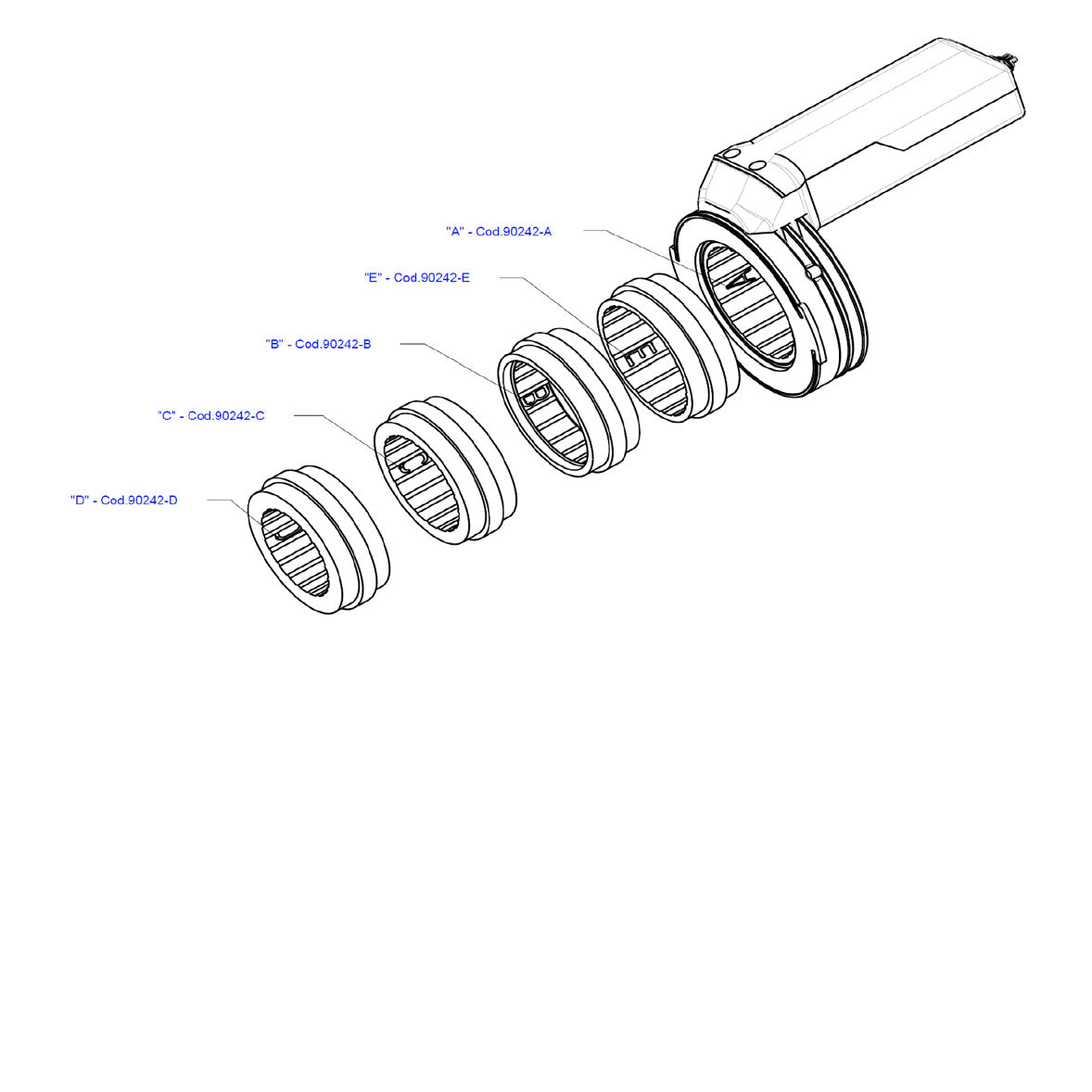 KIT SPRAYGUN & LIGHT+ 2 EVO HALO C 1.2+ HALO B 1.2 + CMP 1.3